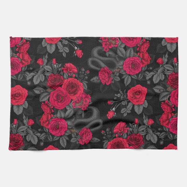 Hidden in the roses kitchen towel (Horizontal)