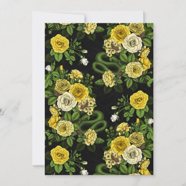 Hidden in the roses, yellow  and green (Front)