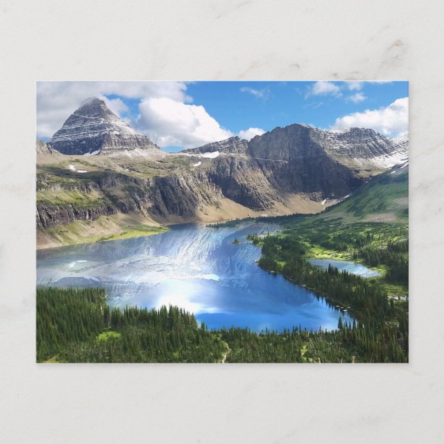 Hidden Lake in Glacier National Park Postcard (Front)