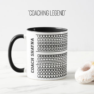 Hidden Message Custom Name Coaching Legend Mug