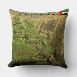 Hidden oasis  throw pillow