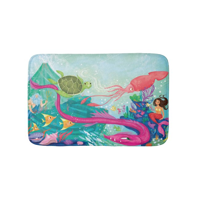 Hidden Ocean Treasures Bath Mat (Front)