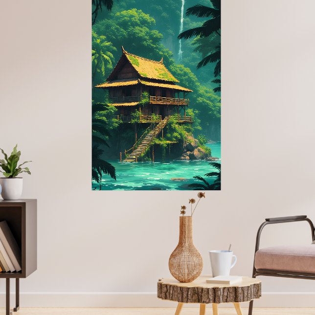 Hidden Rumah in the Rainforest Poster (Living Room 3)