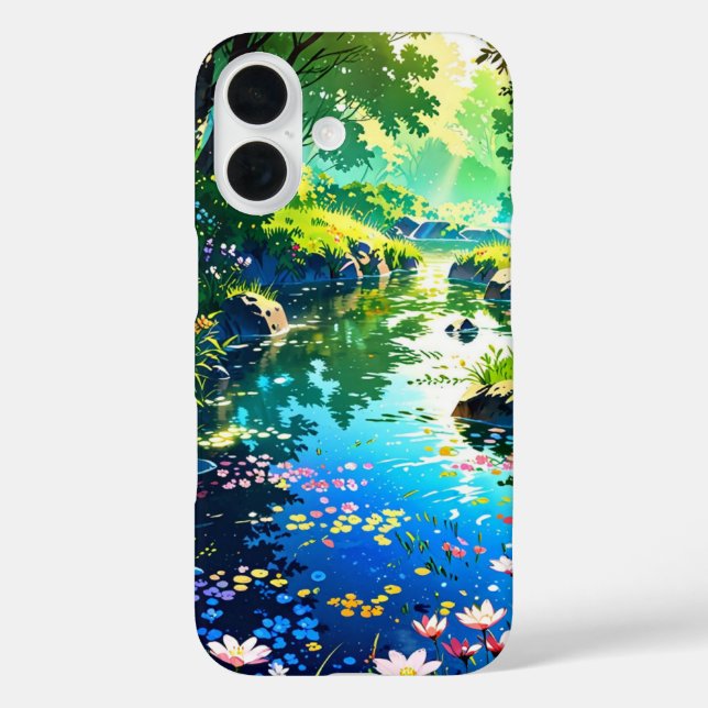 Hidden Spring Pond – Anime Landscape Case-Mate iPhone Case (Back)