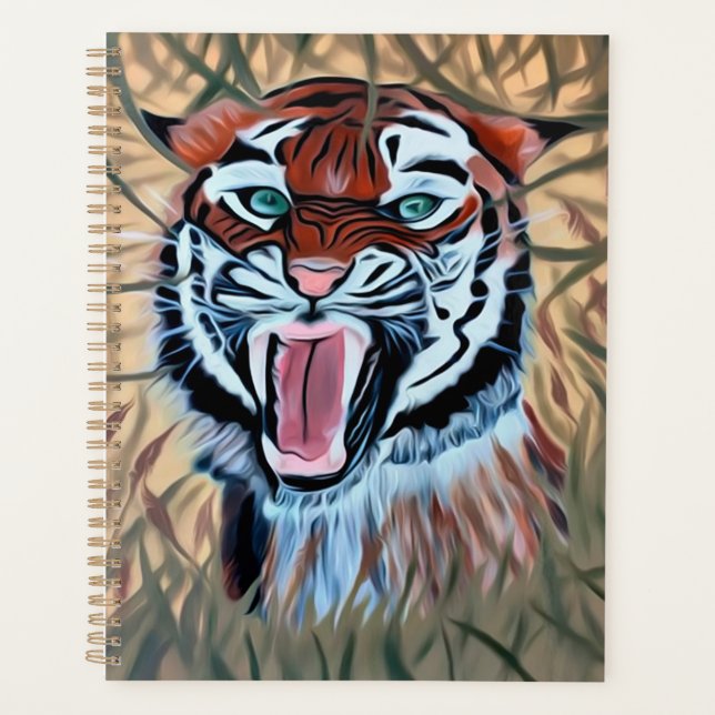 Hidden tiger hunting tiger planner (Front)