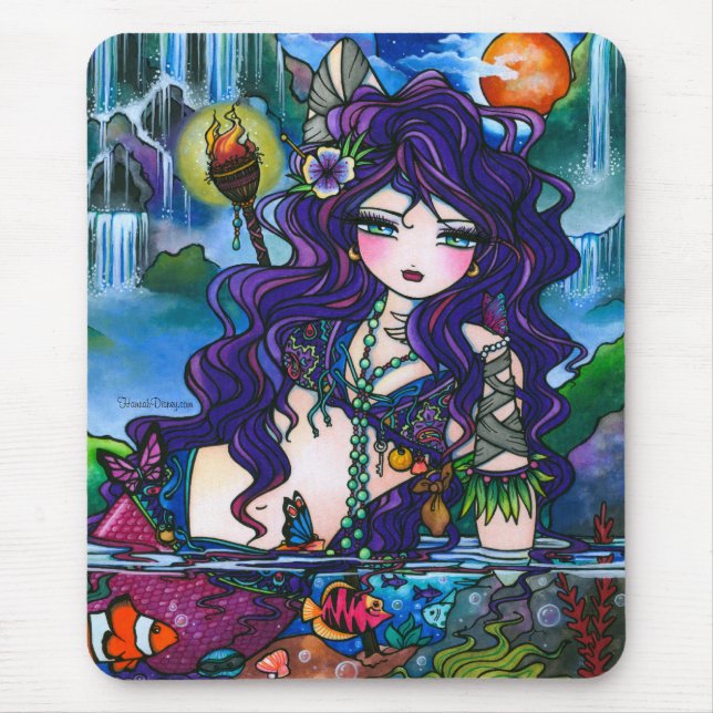 "Hidden Treasures" Mermaid Mousepad (Front)
