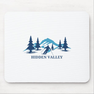 Hidden Valley New Jersey Ski Resort Skiing Skier  Mouse Pad