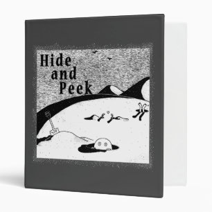Hide and Peek Hole (white background) 3 Ring Binde Binder