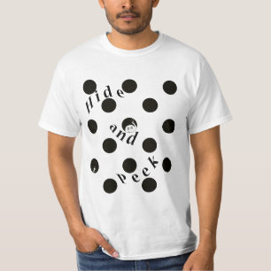 Hide and Peek in a Dot T-Shirt