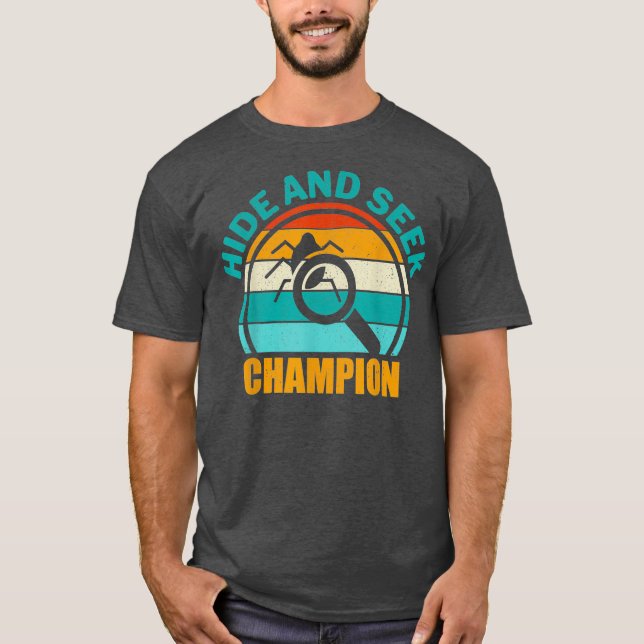 Hide and Seek Champion Debugging Nerds Coding T-Shirt (Front)