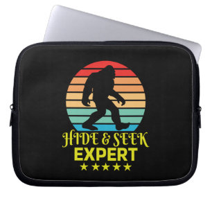 Hide And Seek Expert Bigfoot Funny Laptop Sleeve