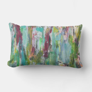 Hide and Seek Outdoor Lumbar Throw Pillow