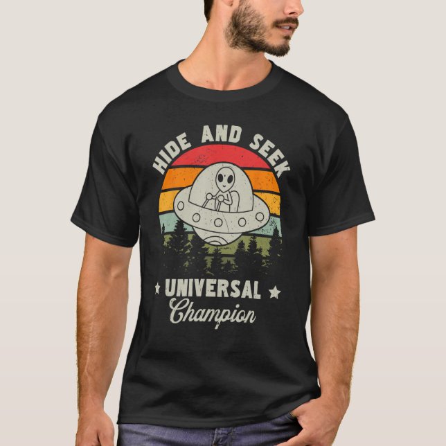 Hide And Seek Universal Champion Alien Believer Re T-Shirt (Front)