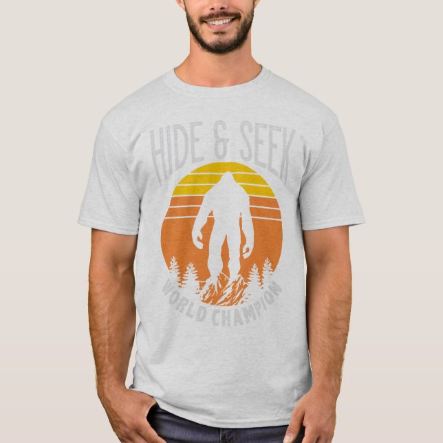 Hide And Seek World Champion Bigfoot T-Shirt (Front)