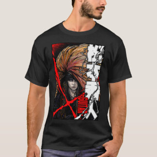 hide (Hideto Matsumoto) of X Japan - Red X Promo   T-Shirt