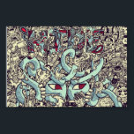 Hide! Pop Art Poster! Poster<br><div class="desc">Another hand drawn Pop Art poster :) watch as this sick poster complete overtakes any attention from people when they see it! Enjoy the life it will bring it a room! :)</div>