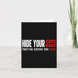 Hide Your Cats Voting Trump 2024 Election  Card