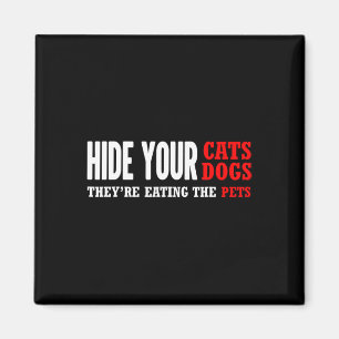 Hide Your Cats Voting Trump 2024 Election Magnet