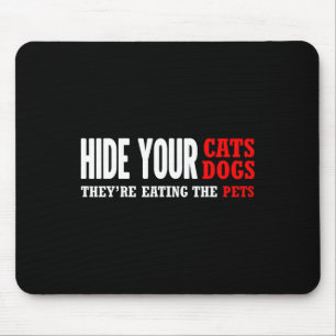 Hide Your Cats Voting Trump 2024 Election Mouse Pad