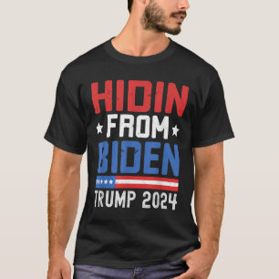 Hidin From Biden Kids Men Trump 2024 Funny Anti Jo T-Shirt