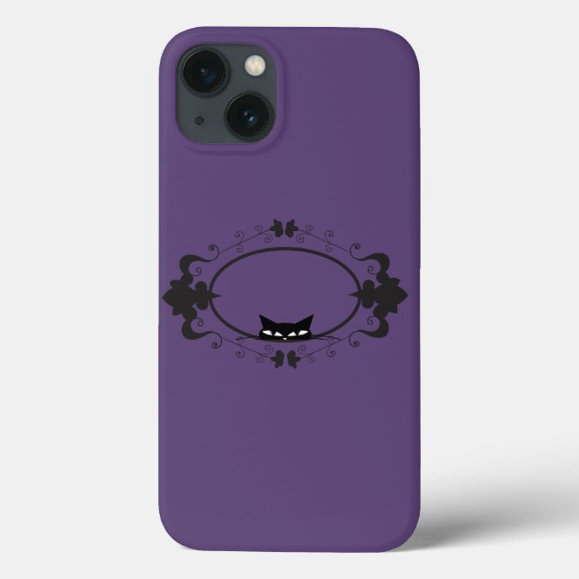 Hiding Black Cat Case-Mate iPhone Case (Back)