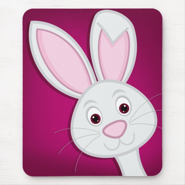 Hiding Easter Bunny Mouse Pad (Front)