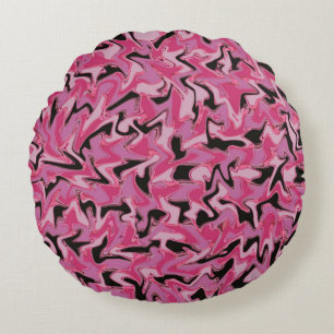 Hiding Flamingo..... Round Pillow