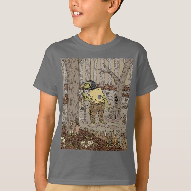 Hiding from Stinkbottom Troll T-Shirt (Front)