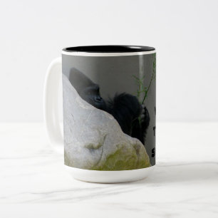 HIDING FROM THE WORLD Two-Tone COFFEE MUG