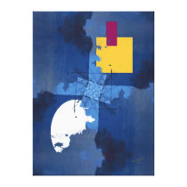 Hiding in the Blue Canvas Print