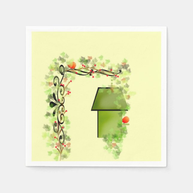 Hiding in the Ivy Paper Napkins (Front)