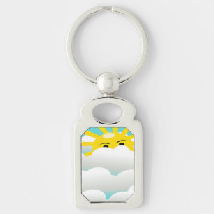 HIDING SUN KEYCHAIN