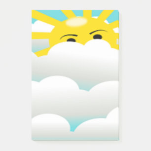 HIDING SUN POST-IT NOTES