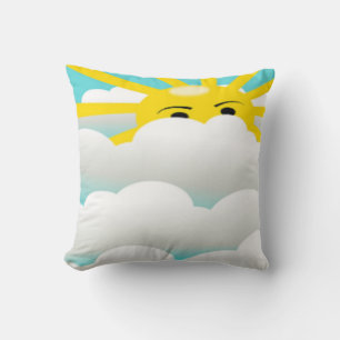 HIDING SUN THROW PILLOW