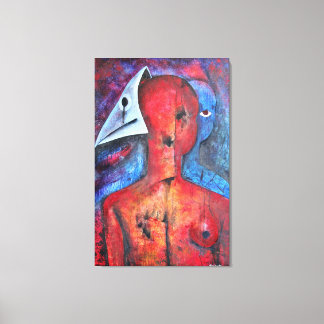 Hiding The Face Canvas Print
