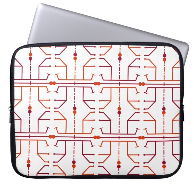 Hieroglyph Abstract Pattern Laptop Sleeve 15-inch (Front)
