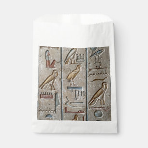 Hieroglyph Ancient Egypt Language Engraved Text Favour Bag