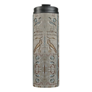 Hieroglyph Ancient Egypt Language Engraved Text    Thermal Tumbler