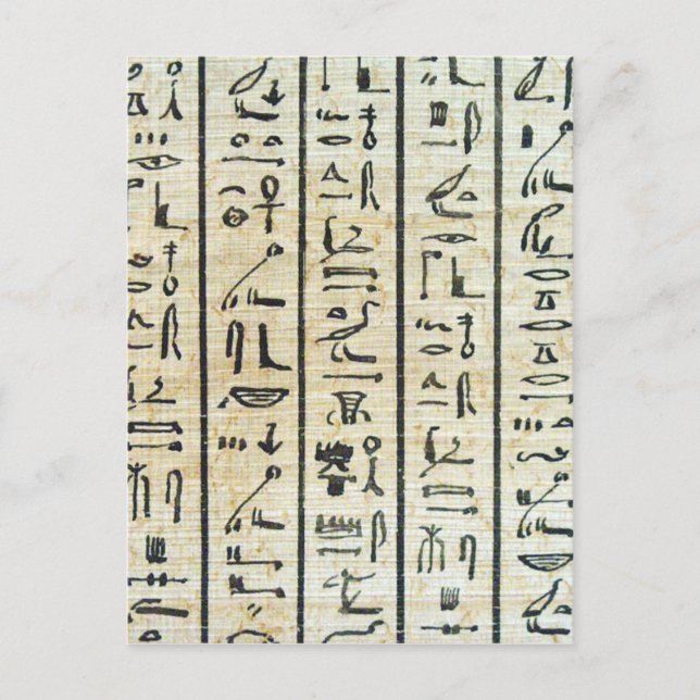 Hieroglyph Postcard (Front)