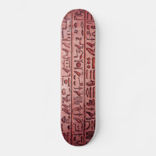 Hiéroglyphes égyptiens antiques Red Skateboard