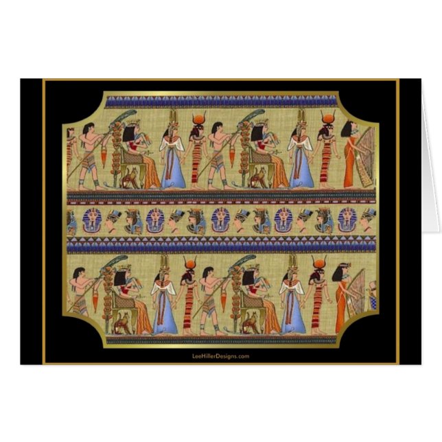 Hiéroglyphes égyptiens série II cadeaux de vêtemen (Devant horizontal)