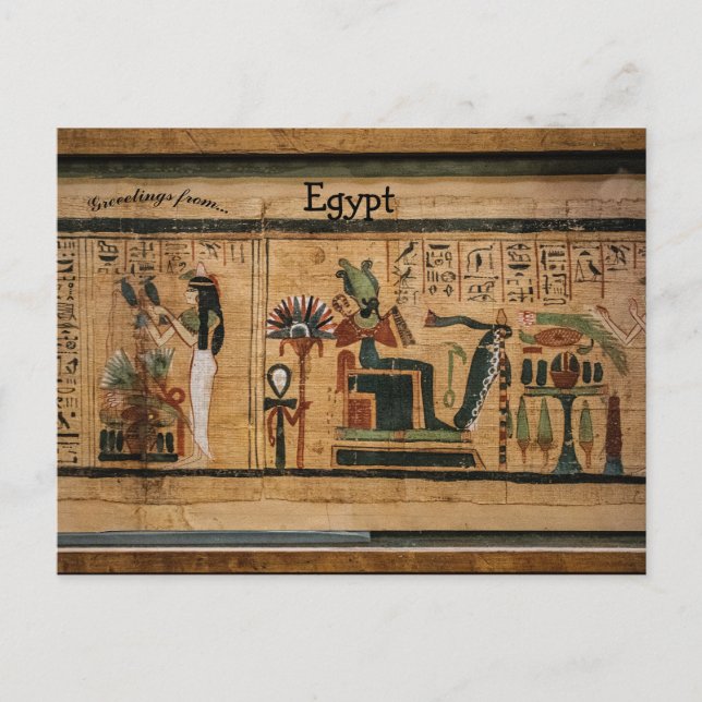 Hieroglyphic Art in Egypt Postcard (Front)