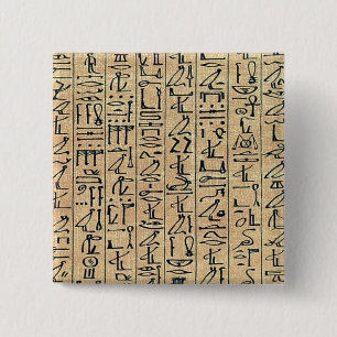 Hieroglyphics 2 Inch Square Button
