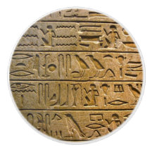 Hieroglyphics Ceramic Knob