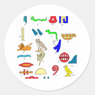 Hieroglyphics Classic Round Sticker