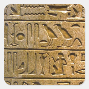 Hieroglyphics Square Sticker