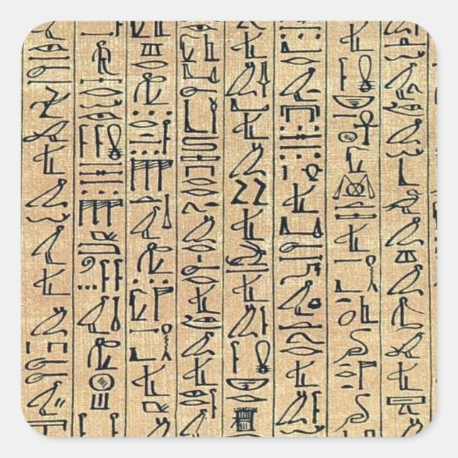 Hieroglyphics Square Sticker (Front)