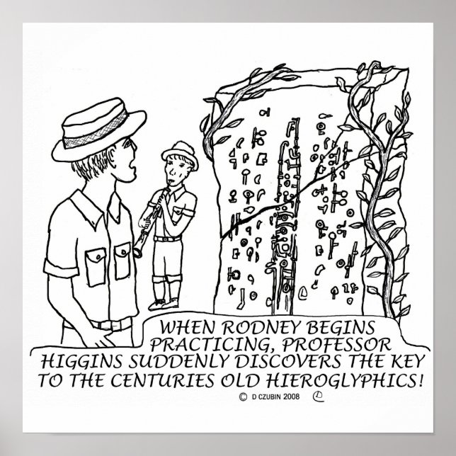 Hieroglyphics White Poster (Front)