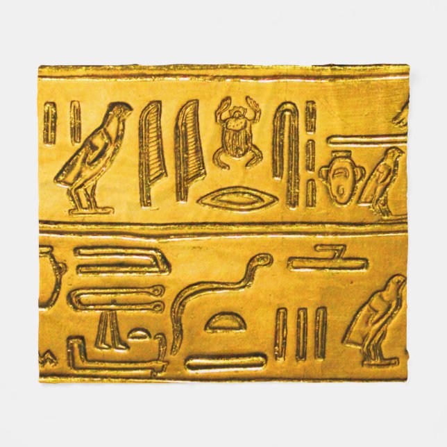 Hieroglyphs20141037 Fleece Blanket (Front (Horizontal))