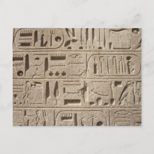 Hieroglyphs postcard
